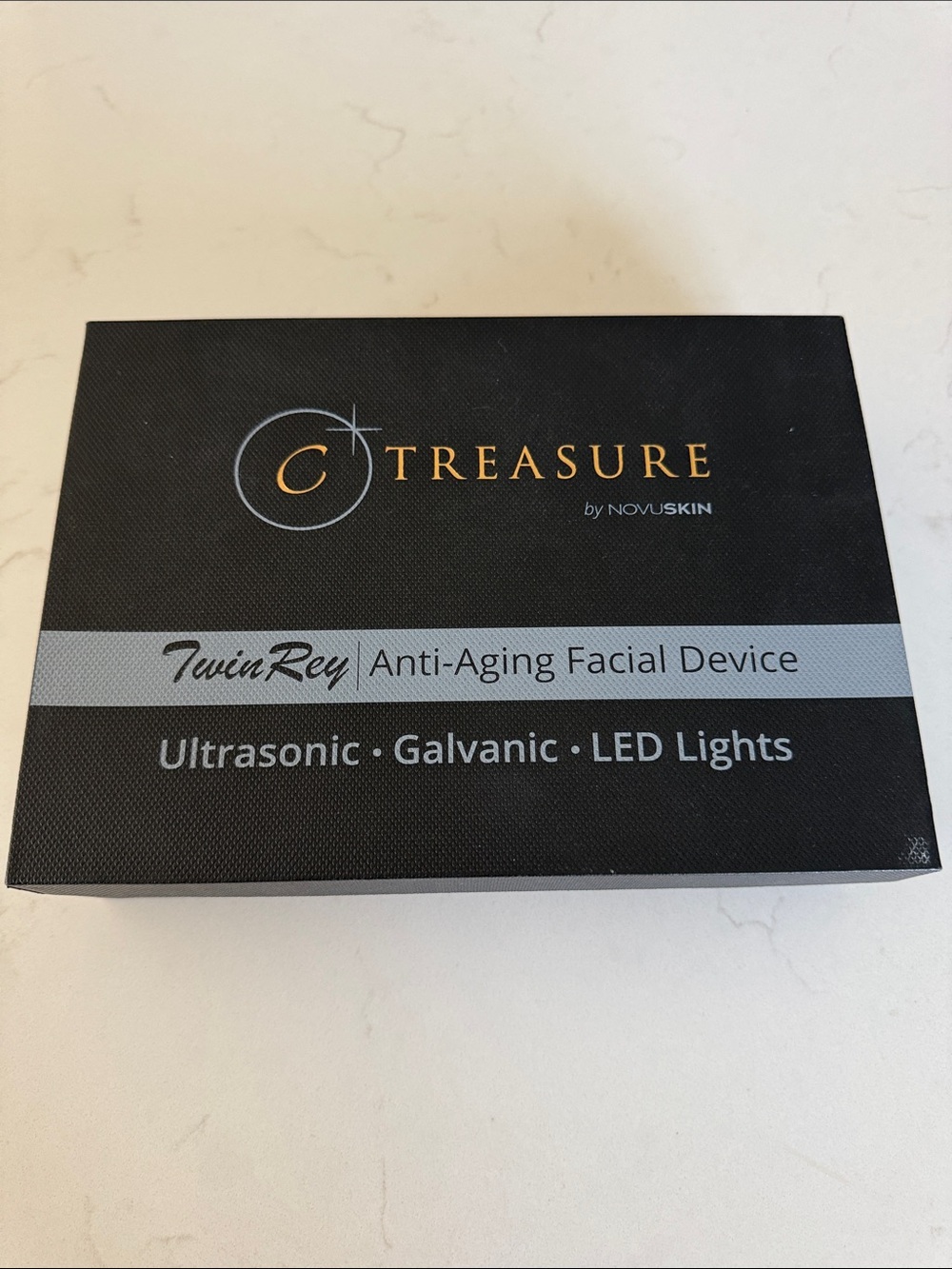 Skin C Treasure TwinRey Anti-Aging Facial Device – Black and Gold